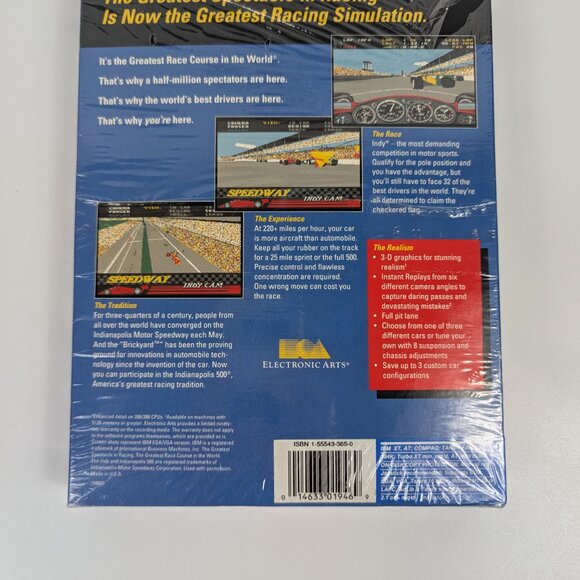 Vintage 1989 IBM Indianapolis 500 Simulator Game 5.25" Floppy Disks Untested - Picture 4 of 10